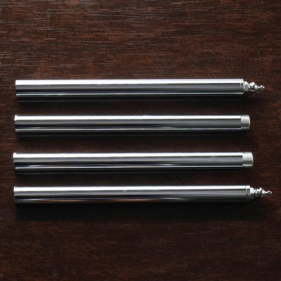 Efavormart 4PCS Chandelier Lamps Metal EXTENSION POLES - Silver