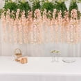 thumbnail image 1 of Efavormart 5 Bushes 44" Rose Gold Artificial Wisteria Vine Ratta Silk Hanging Garland Wedding Decor, 1 of 11