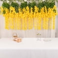 thumbnail image 1 of Efavormart 5 Bushes 44" Yellow Artificial Wisteria Vine Ratta Silk Hanging Garland Wedding Decor, 1 of 9