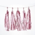 thumbnail image 1 of Efavormart 5 PCS Pre-Tied Metallic Foil Fringe Tassel Garland, Tinsel Curtain for Photo Backdrop Party Decoration - Dusty Rose, 1 of 11