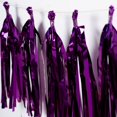thumbnail image 1 of Efavormart 5 PCS Pre-Tied Metallic Foil Fringe Tassel Garland, Tinsel Curtain for Photo Backdrop Party Decoration - Purple, 1 of 11