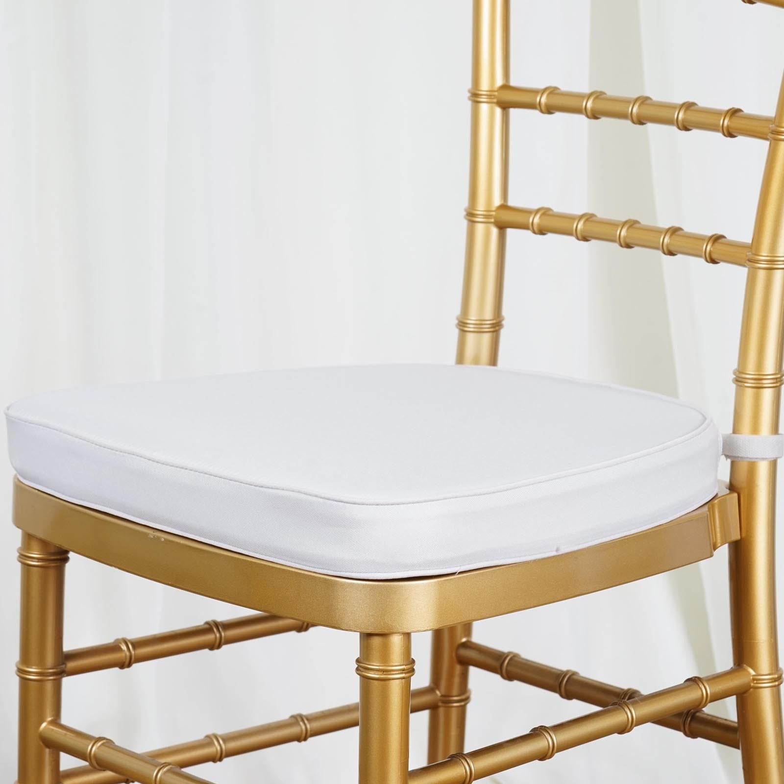 Efavormart 5 Pack | 2" Thick Silver Chiavari Chair Pad, Memory Foam ...