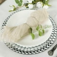 Efavormart 5 Pack | 24"x19" Cream Gauze Cheesecloth Napkins Cotton Dinner Napkins - Walmart.com