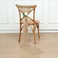 thumbnail image 1 of Efavormart 5 Pack | Beige Gauze Cheesecloth Boho Chair Sashes - 16" X 88", 1 of 10