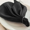 thumbnail image 1 of Efavormart 5 Pack Black Premium Scuba Cloth Napkins, Wrinkle-Free Reusable Dinner Napkins, 1 of 11