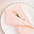 thumbnail image 1 of Efavormart 5 Pack | Blush 200 GSM Premium Polyester Dinner Napkins, Seamless Cloth Napkins - 20"X20", 1 of 10