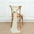 thumbnail image 1 of Efavormart 5 Pack | Cream Gauze Cheesecloth Boho Chair Sashes - 16" X 88", 1 of 10
