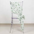 thumbnail image 1 of Efavormart 5 Pack Dusty Sage Green Floral Polyester Chair Sashes 6"x108", 1 of 10