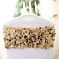 thumbnail image 1 of Efavormart 5 Pack Gold Big Payette Sequin Round Chair Sashes For Weddings Party Banquets Decor, 1 of 11