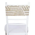 Efavormart 5 Pack Gold Diamond Glitz Sequin White Spandex Chair Sash ...