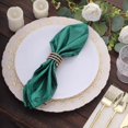 thumbnail image 1 of Efavormart 5 Pack Hunter Emerald Green Shimmer Sequin Dots Polyester Dinner Napkins, Reusable Sparkle Glitter Cloth Table Napkins - 20"x20", 1 of 10