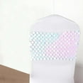 thumbnail image 1 of Efavormart 5 Pack Iridescent Blue Big Payette Sequin Round Chair Sashes For Weddings Party Banquets Decor, 1 of 11