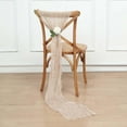 thumbnail image 1 of Efavormart 5 Pack | Nude Beige Gauze Cheesecloth Boho Chair Sashes - 16" X 88", 1 of 10