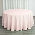 thumbnail image 1 of Efavormart 5 Pack Round Tablecloth, 120 Inch Stain & Wrinkle Resistant Washable Table Cloth, Decorative Polyester Fabric Table Cover for Banquet, Wedding, Dining- Blush, 1 of 10