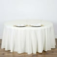 thumbnail image 1 of Efavormart 5 Pack Round Tablecloth, 120 Inch Stain & Wrinkle Resistant Washable Table Cloth, Decorative Polyester Fabric Table Cover for Banquet, Wedding, Dining- Ivory, 1 of 9