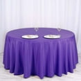 thumbnail image 1 of Efavormart 5 Pack Round Tablecloth, 120 Inch Stain & Wrinkle Resistant Washable Table Cloth, Decorative Polyester Fabric Table Cover for Banquet, Wedding, Dining- Purple, 1 of 10