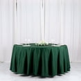 thumbnail image 1 of Efavormart 5 Pack Round Tablecloth, 120 Inch Stain & Wrinkle Resistant Washable Table Cloth, Decorative Polyester Fabric Table Cover for Banquet, Wedding, Dining- Hunter Green, 1 of 10