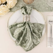 BESTKITTY Watercolor Floral Green Leaves Cloth Napkins Washable Polyester Dinner Napkins Soft ...