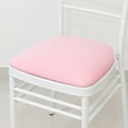 thumbnail image 1 of Efavormart 5 Pack Spandex Chiavari Chair Cushion Covers Pink - Washable Stretch Fitted Seat Pad Slipcovers for Dining Chairs, 1 of 5