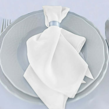 Efavormart 5 Pack | 20"x20" Modern Hunter Emerald Green Polyester Linen Dinner Napkins With Gold ...
