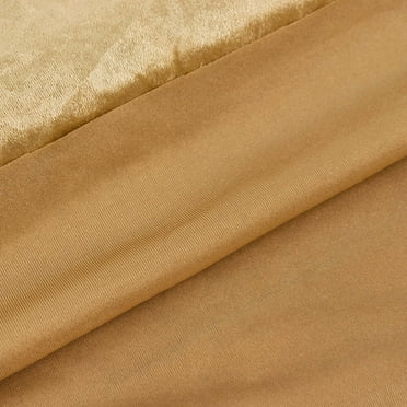 Efavormart 5 Yards Velvet Fabric Bolt 65" Wide Fabric Roll Rose Champagne Soft Touch Velvet Fabric