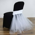 thumbnail image 1 of Efavormart 50 PCS White Spandex Chair Tutu Cover Skirt, Wedding Event Chair Decor, 1 of 9