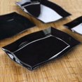 thumbnail image 1 of Efavormart 50 Pack- 12" Black Plastic Disposable Rectangular Serving Trays Plates - With Glossy Finish and Wave Trimmed Rim, 1 of 5