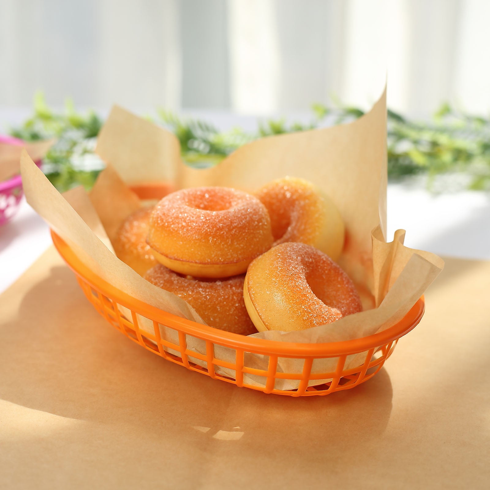 Efavormart 50 Pack 12" Natural Brown PreCut Square Wax Paper Food