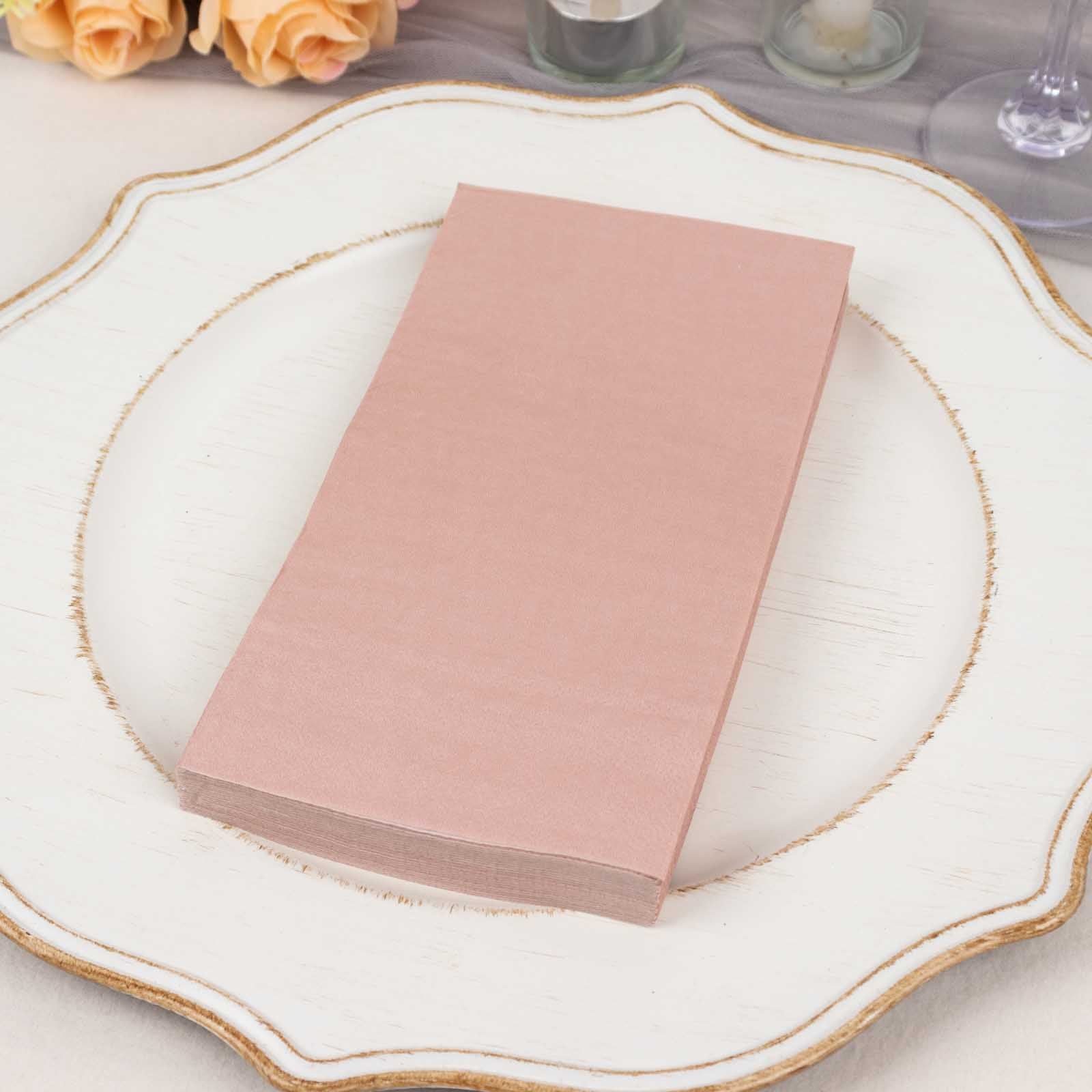 100 Sage Napkins Green Striped Paper Napkins Decorative Dinner Napki