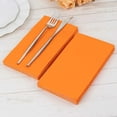 thumbnail image 1 of Efavormart 50 Pack | 2 Ply Soft Orange Dinner Party Paper Napkins, Wedding Reception Cocktail Beverage Napkins, 1 of 11