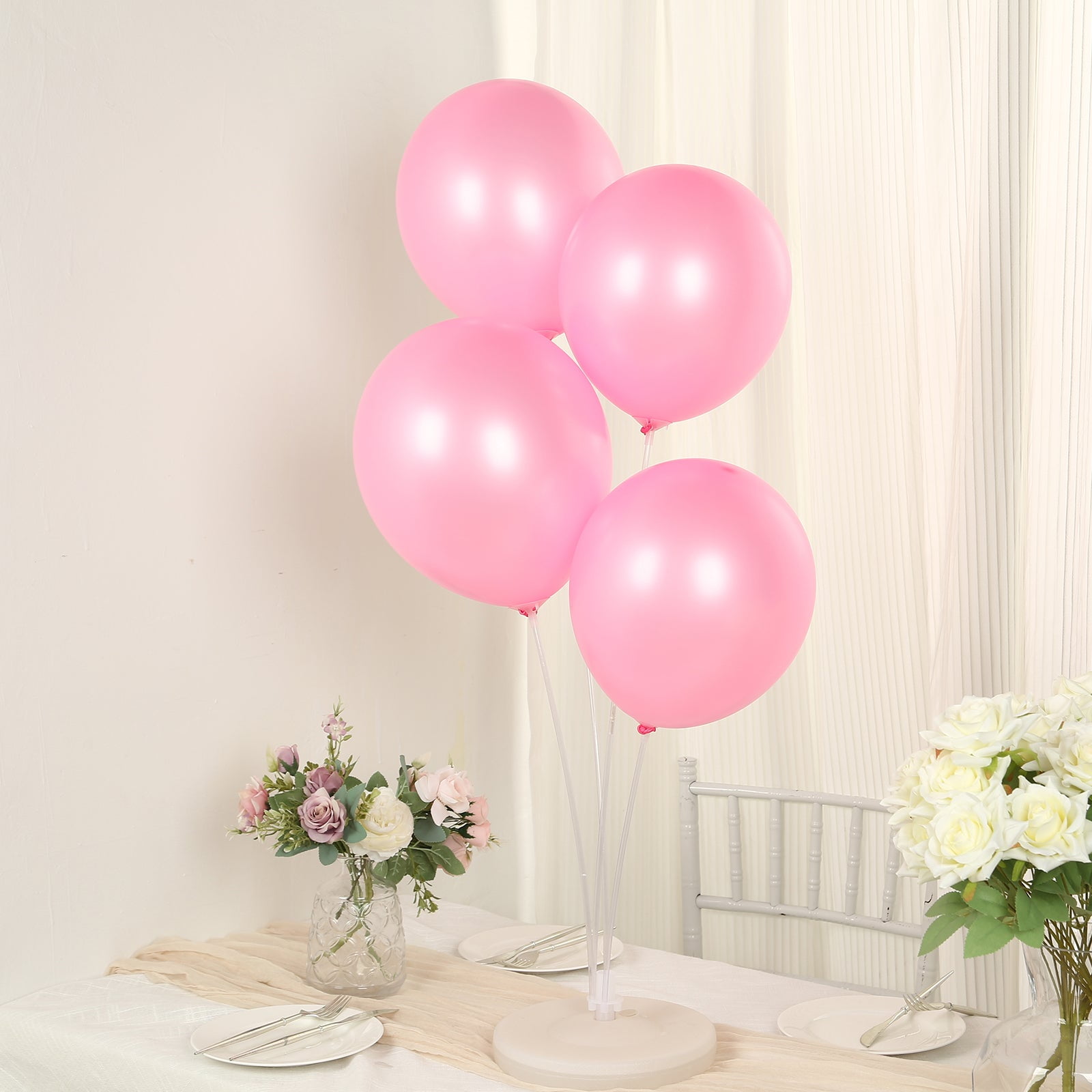 Efavormart 50 Pack Pink Biodegradable Balloons, Eco-friendly