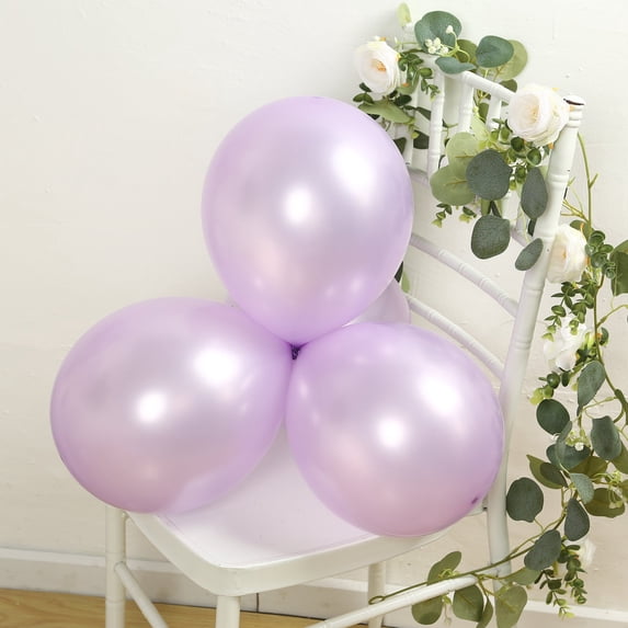 Efavormart 50 Pack Purple Biodegradable Balloons, Eco-friendly Thickened Extra Strong Latex Helium Party Balloons - 12"