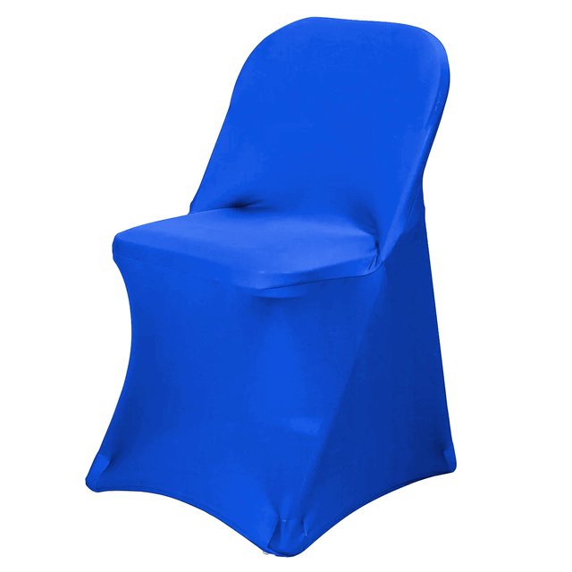 Efavormart 50 Pack Royal Blue Spandex Stretch Chair Cover for Wedding
