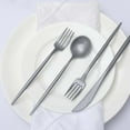 thumbnail image 1 of Efavormart 50 Pack | Silver Heavy Duty Plastic Utensil Set, Premium Disposable Sleek Cutlery Flatware, 1 of 5