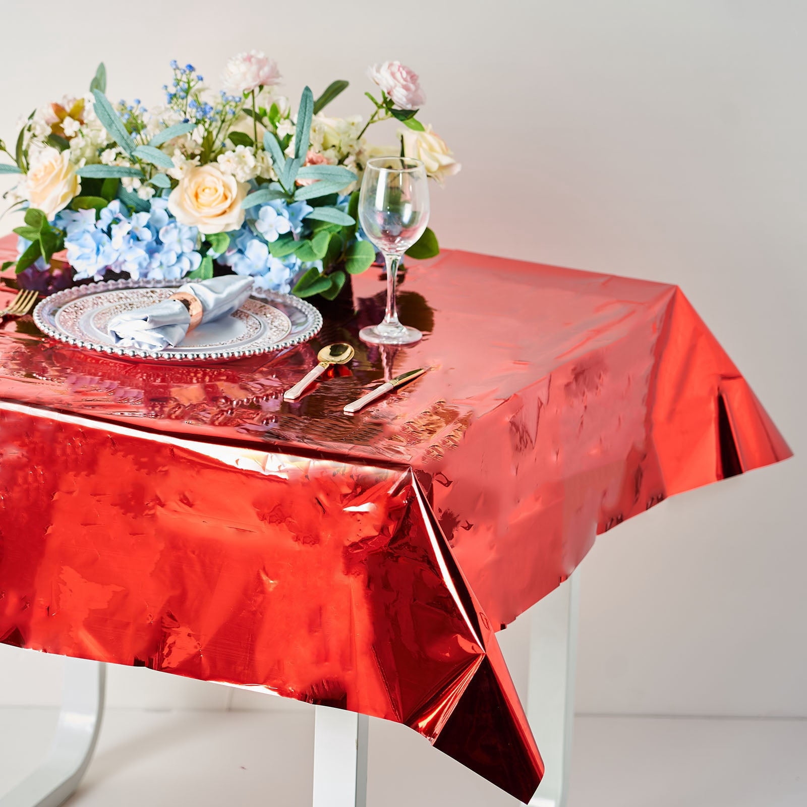Metallic Tablecloth Ruched Efavormart 50