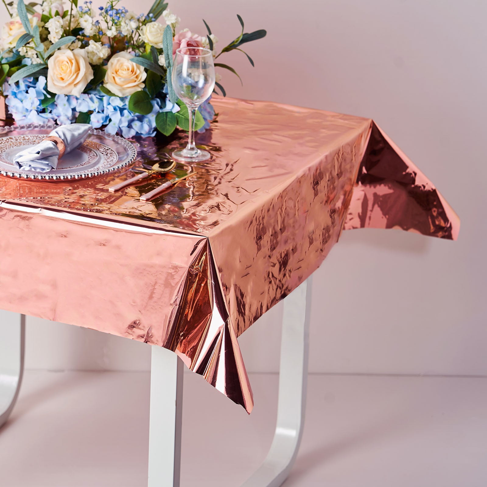 Metallic Tablecloth Ruched Efavormart 50