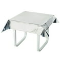 Efavormart 50"x50" Metallic Foil Square Tablecloth, Disposable Table ...
