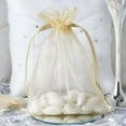 thumbnail image 1 of Efavormart 50PCS CHAMPAGNE Organza Gift Bag Drawstring Pouch Wedding Favors Bridal Shower Treat Jewelry Bags - 5"x7", 1 of 6