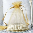 thumbnail image 1 of Efavormart 50PCS GOLD Organza Gift Bag Drawstring Pouch Wedding Favors Bridal Shower Treat Jewelry Bags - 5"x7", 1 of 9