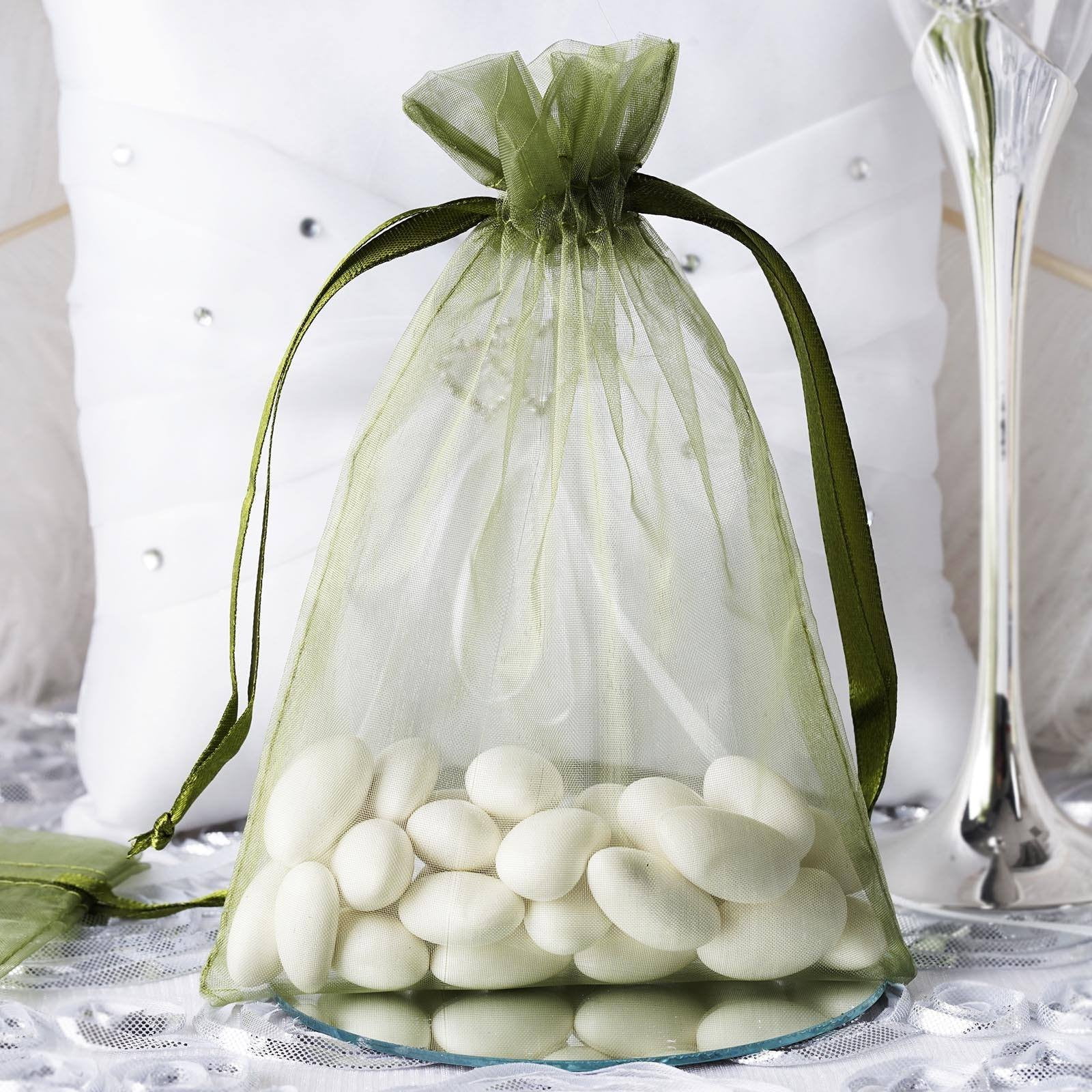 2024,50 Pack White Rose Organza Gift Bags With Drawstring, 4 X 4.7 Inch  Wedding Favor Gift Bags, Small Mesh Candy Bags Jewelry Pouches For Party  Weddi