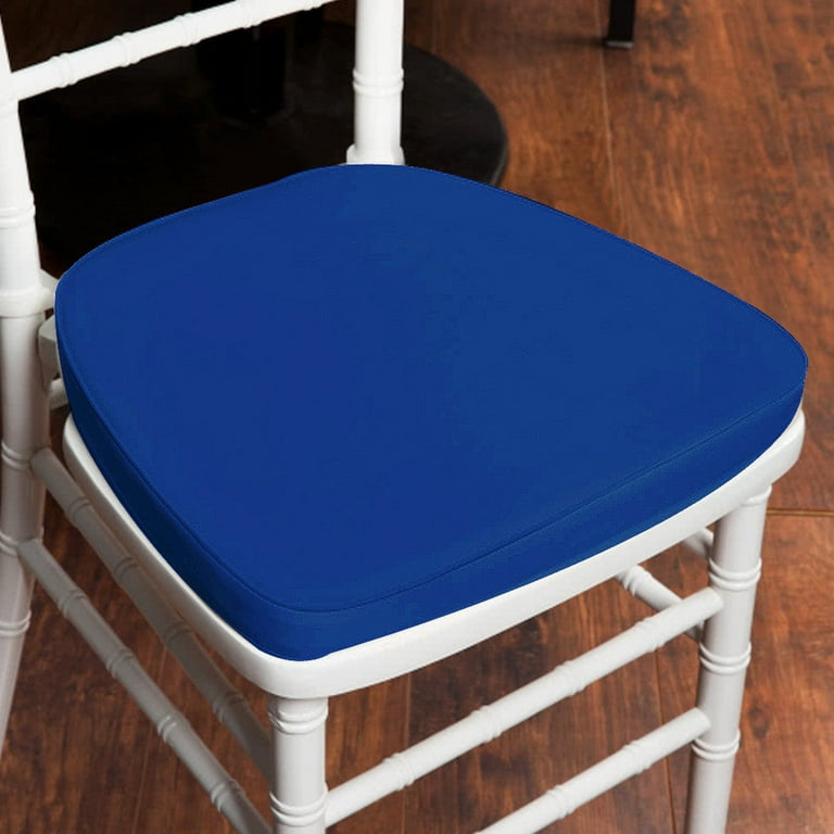 Efavormart 50PCS ROYAL BLUE Chiavari Chair Cushion Chair Pad with Attachment Straps Party Event Decoration 2 Thick Walmart