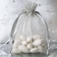 thumbnail image 1 of Efavormart 50 Pack | 4"x6" Silver Organza Drawstring Wedding Party Favor Gift Bags, 1 of 9