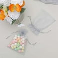 thumbnail image 1 of Efavormart 50 Pack | 5"x7" Silver Organza Drawstring Wedding Party Favor Gift Bags, 1 of 10