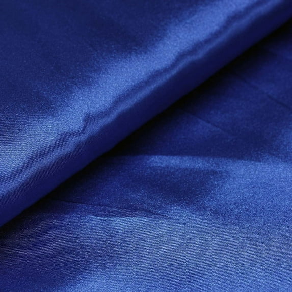 Efavormart 54" Wide x 10 yards Satin Wedding Banquet Restaurant Wholesale Fabric Bridal Bolt For Party Events Decor - Royal Blue