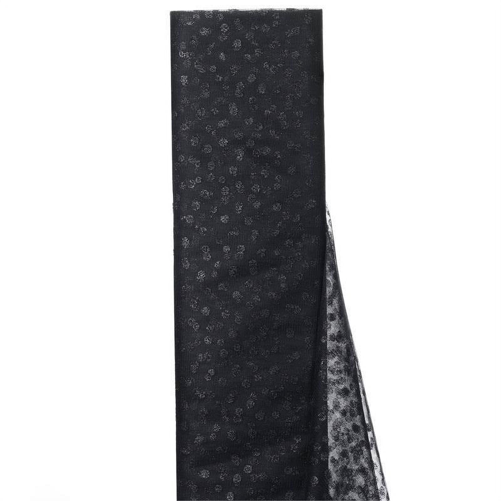 Efavormart 54 inch x 15 yards Glittered Polka Dot Tulle Fabric Bolt For ...