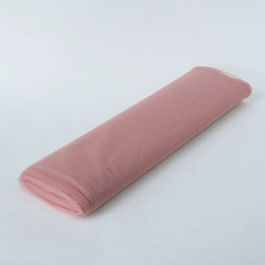 Efavormart 54" x 120 feet Extra Large Wedding Tulle Bolt For Party Decorations Banquet Event Sewing DIY Crafts Fabrics - Dusty Rose
