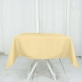 thumbnail image 1 of Efavormart 54" x 54" Champagne 200 GSM Wrinkle / Stain Resistant Premium Polyester Square Tablecloths For Wedding Catering Party Decorations, 1 of 9