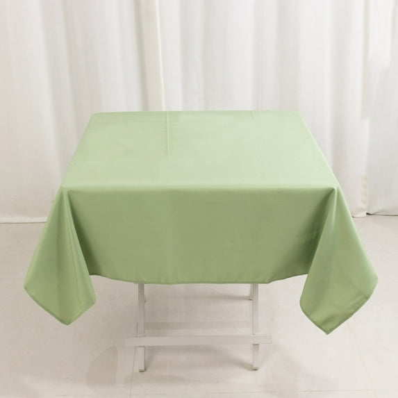 Efavormart 54" x 54" Sage Green 200 GSM Wrinkle / Stain Resistant Premium Polyester Square Tablecloths For Wedding Catering Party Decorations