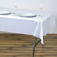 thumbnail image 1 of Efavormart 54" x 72" White 10 Mil Thick Waterproof Tablecloth PVC Rectangle Disposable Tablecloth, 1 of 5