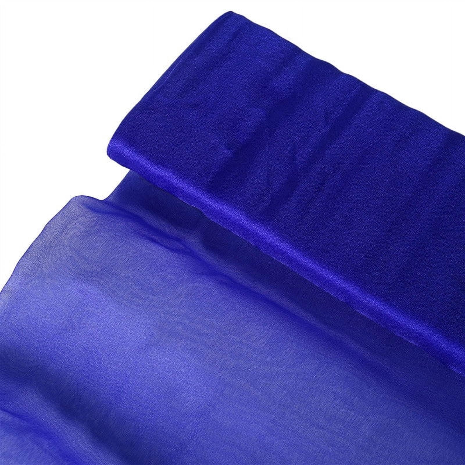 Efavormart 54"x10yd | Royal Blue Solid Sheer Chiffon Fabric Bolt, DIY ...